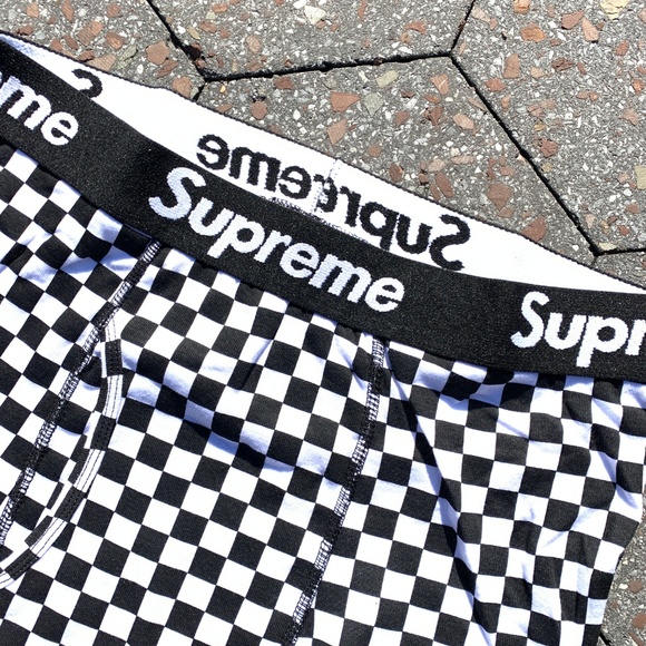 supreme hanes checkered shirt